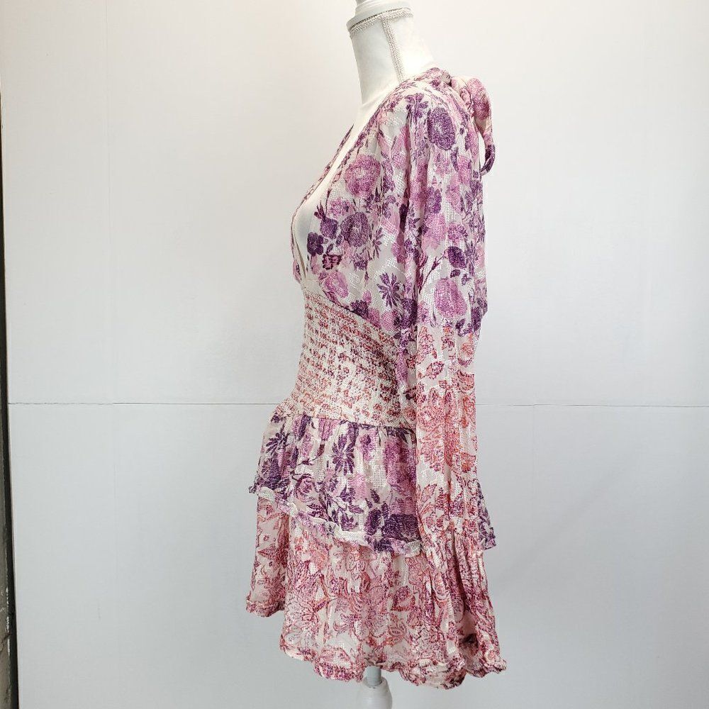 Hemant & Nandita Suki Ruffled Short Dress Large - Picture 9 of 14